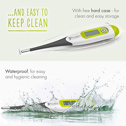 image for iProvèn Best Digital Medical Thermometer for Fever - Oral Thermometer