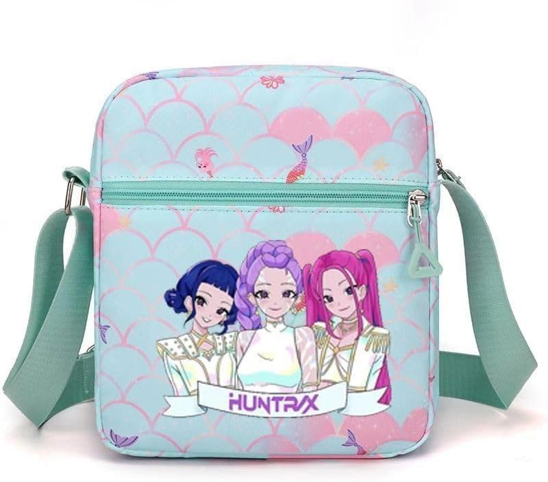 For Demon Hunters mini crossbody bag, For Korean idol,also a shoulder bag, features a cartoon pattern design. (khaki)