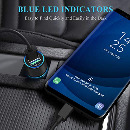 Quick Charge Car Charger For Galaxy S20 Usb C Fast Car Charger For