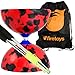 Firetoys Jester Medium Diabolo (R/Bk) with Aluminium Diablo Sticks (incl String) Bag
