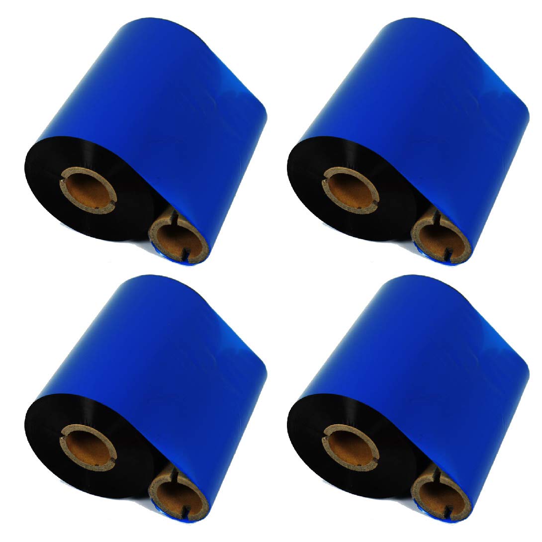 Photo 1 of DEFMATE 4 Rolls 4.33" x 984' Thermal Transfer Ribbon - Premium Resin-Enhanced Wax Printer Ribbon 1inch core Ink Out for Zebra ZT410,ZT420,ZM400,Sato,Datamax,Citizen,Tsc,Tec, Printer