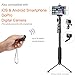 Accmor AC-13TR 18-50-Inch Self-Portrait Extendable Monopod for iOS & Android Phone Bundle with Tripod Stand & Bluetooth Remote Shutter