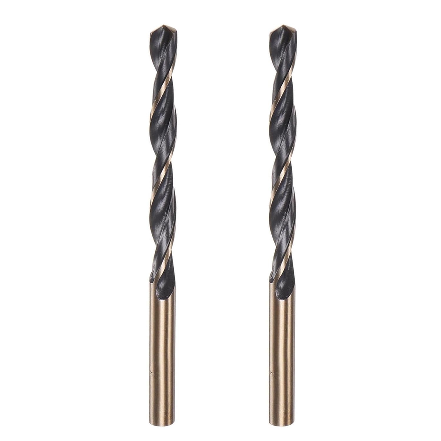 Misuyue 2pcs Metal Drill Bits, 10mm/0.393" HSS Carbide Jobber Drill Bit Sets, Twist Drill Bit for Metal Stainless Steel Aluminum Alloy, Wood Drill Bits