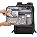 eBags Professional Slim Laptop Backpack with Leather Trim for Travel, School & Business - Fits 17 Inch Laptop - Anti-Theft - (Black/Brown Trim)