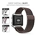 MoKo Fitbit Blaze Band , Milanese Loop Mesh Stainless Steel Bracelet Watch Strap for Fitbit Blaze Smart Fitness Watch with Unique Magnet Lock, No Buckle Needed, Frame NOT Included - COFFEE