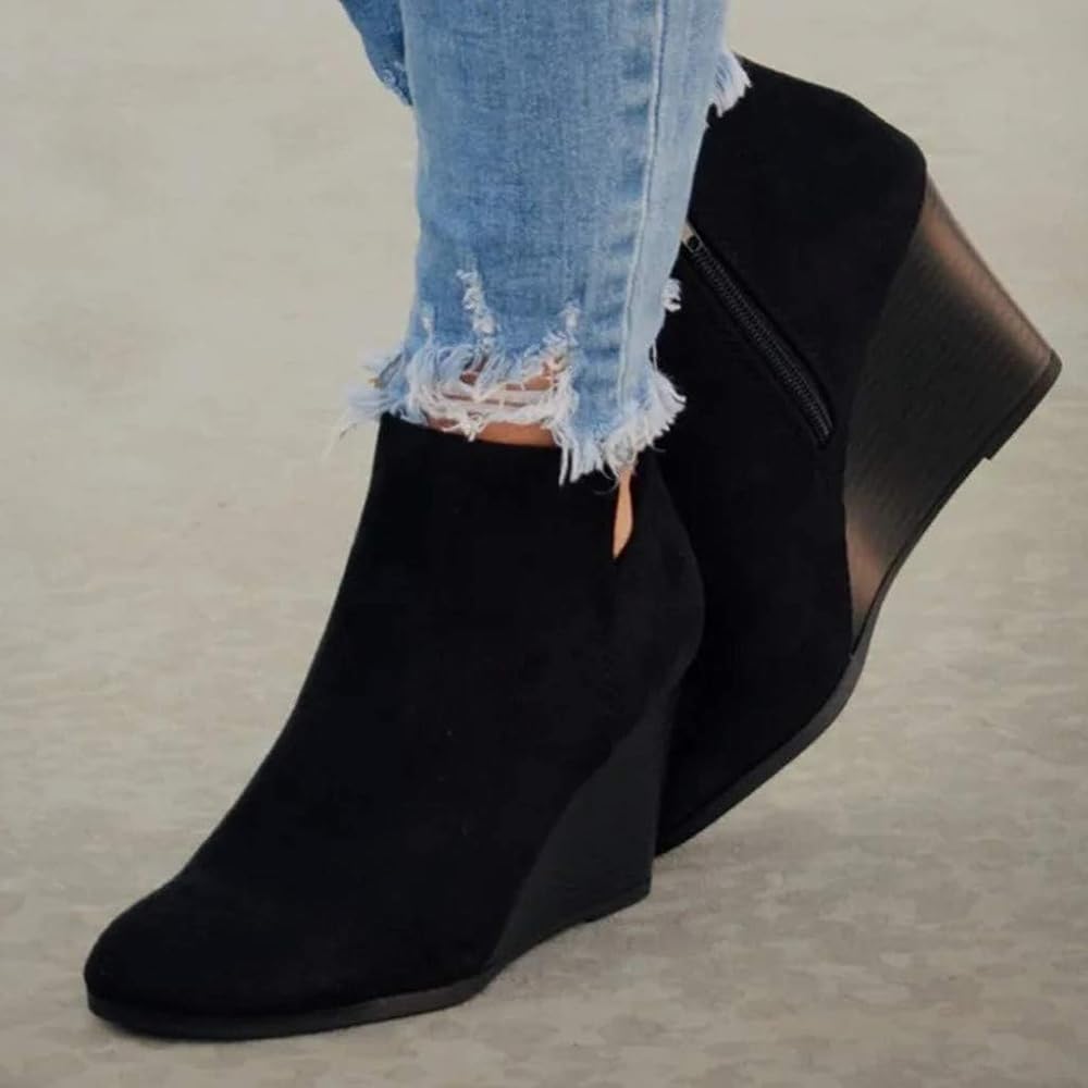 loriann color block heeled bootie