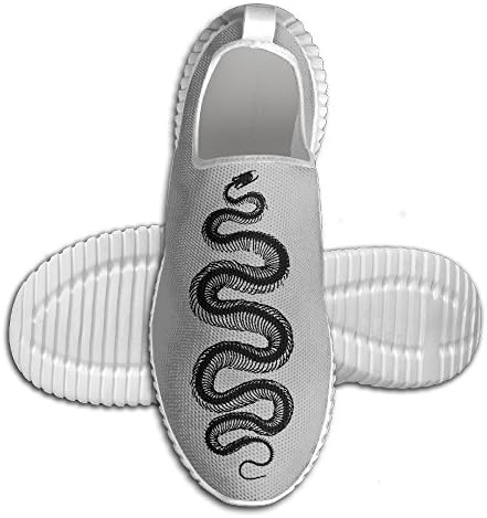 Danger Snake Skeleton Men's Running Sneaker Lightweight Go Easy Walking Casual Comfort Sports Running Shoes