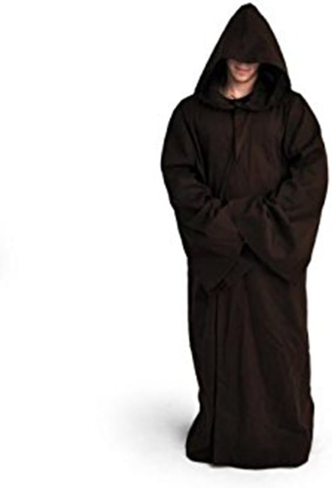 huiyemy Long Halloween Cape for Adults Hooded Cloak Witch Robe with Cap Death Cloak Adult