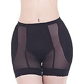 Lu's Chic Women's Padded Shapewear Shorts Hip Padding Lifter Panties Mesh Body Shaper Shorts Shapewear