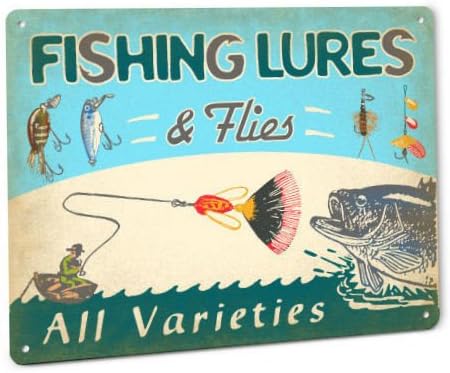 Amazon Com Shopforallyou Vintage Decor Wall Signs Fishing Lures