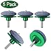 ZALALOVA 5Pcs Lawn Mower Blade Sharpener, Universal Lawnmower Blade Sharpener for Any Power Drill Hand Drill(Green)
