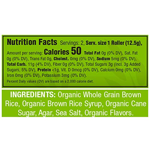 Crunchy Rollers - Organic Healthy Snacks - Caramel Sea Salt (8 Packs of 2)