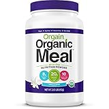 Orgain Organic Plant Based Meal Replacement Powder, Vanilla Bean, Vegan, Gluten Free, Non-GMO, 2.01 Pound, 1 Count, Packaging May Vary