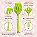 Silicone Cooking Utensils | 15pc | MOST RELIABLE Cooking Utensils For You | Includes Veggie Peeler, Lemon Squeezer & FREE Rice Paddle | Non-Stick Utensils | Heat Resistant & Dishwasher Safe
