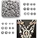 JEWMAY 300Pcs Tibetan Silver Bead Caps Metal Spacers Jewelry Findings Accessories for Bracelet Necklace Jewelry Making