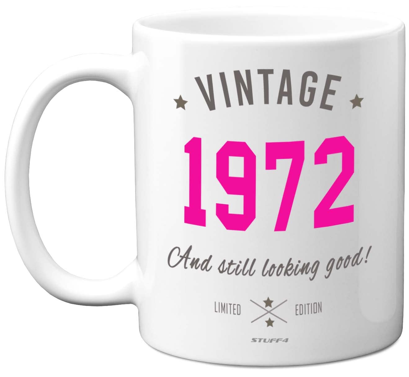Stuff4 Vintage 1972 Christmas Mug - 1972 Birthday Gifts for Women, 51st Birthday Gifts for Women, 51st Birthday Mug, 51st Mugs for Women, 51 Mug Ceramic Dishwasher Safe Premium Mugs