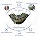 WoneNice Hammock with Mosquito Net, Portable Lightweight Nylon Parachute Multifunctional Hammock with Net and Tree Straps for Camping, Backpacking, Travel, Beach, Yard (Army Green)