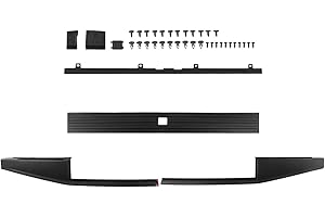 LUXEMOTO Tailgate Cap Molding Kit for F150 2015-2020, 2PCS Combined Cover Molding Trim Smooth Finish Integrated Flexible Flex Trim Step Top Protector Cover for Ford F150 2015-2020 Accessories