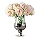 Newest trent 1Bouquet 5 Heads Artificial Peony Silk Flower Leaf Home Bridal Wedding Party Festival Bar Decor