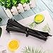 100Pcs 8 Inch Heavy Duty Industrial Zip Toes 40lbs Tensile Strength Releasable Black Tie Wraps Reusable Zip Toes Tie Straps For Garden Plant Secure Vine, Home Office