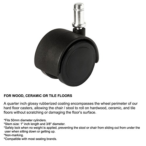 image for Perch Chairs & Stools Perch Walter Rolling Height Adjustable Exam Stoo