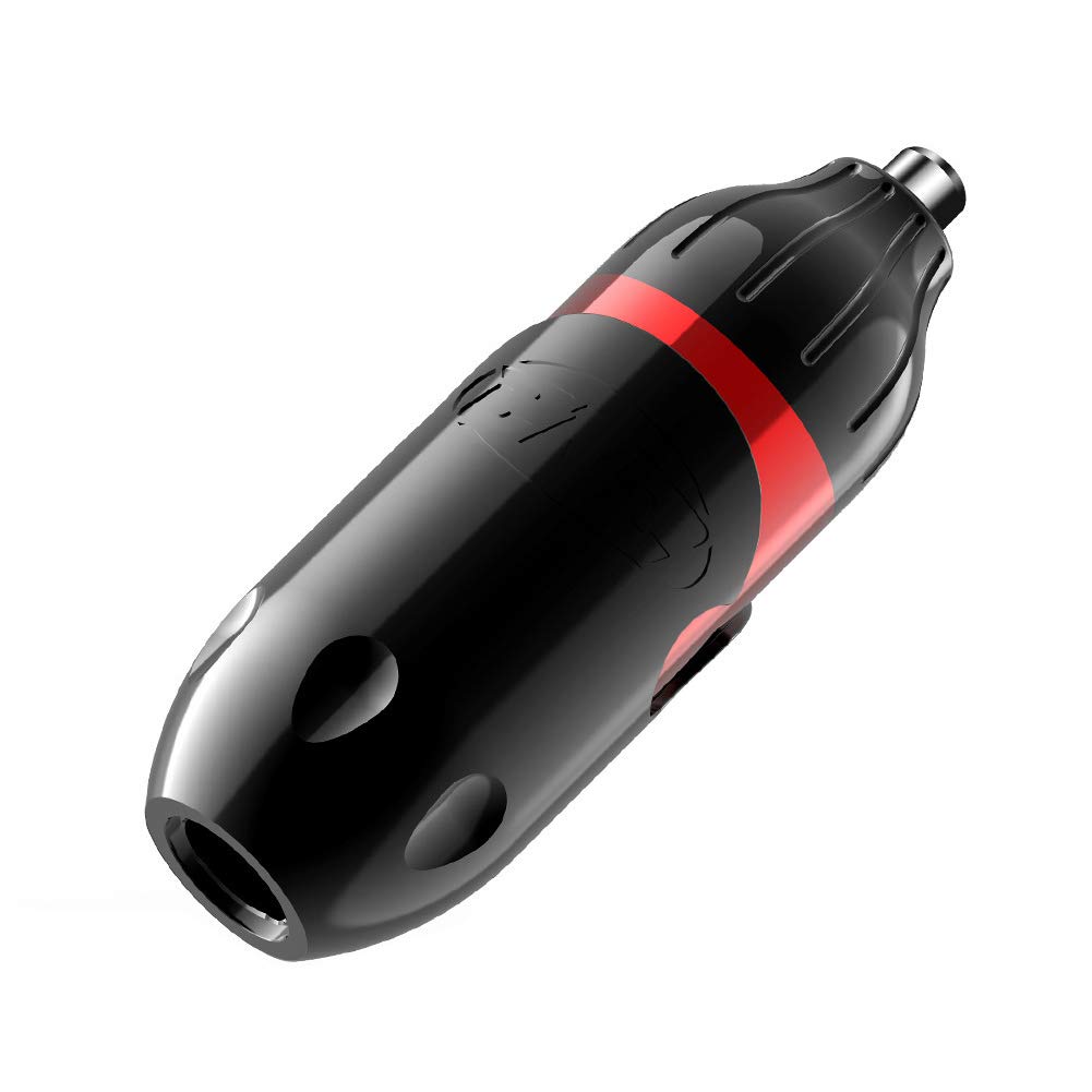 Mua プロフェッショナルロータリータトゥーペンタトゥーマシンタトゥーハイブリッドロータリーペン刻まれたドイツの自動車や航空機アルミ合金とタトゥーペンマシンロータリーショートペン 赤 Tren Amazon Nhật Chinh Hang Fado