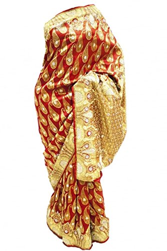 Red and Gold Pure Silk Saree