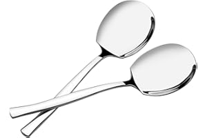 Dehouse 6-Piece Stainless Steel Serving Spoon, Large Buffet Serving Spoons, F