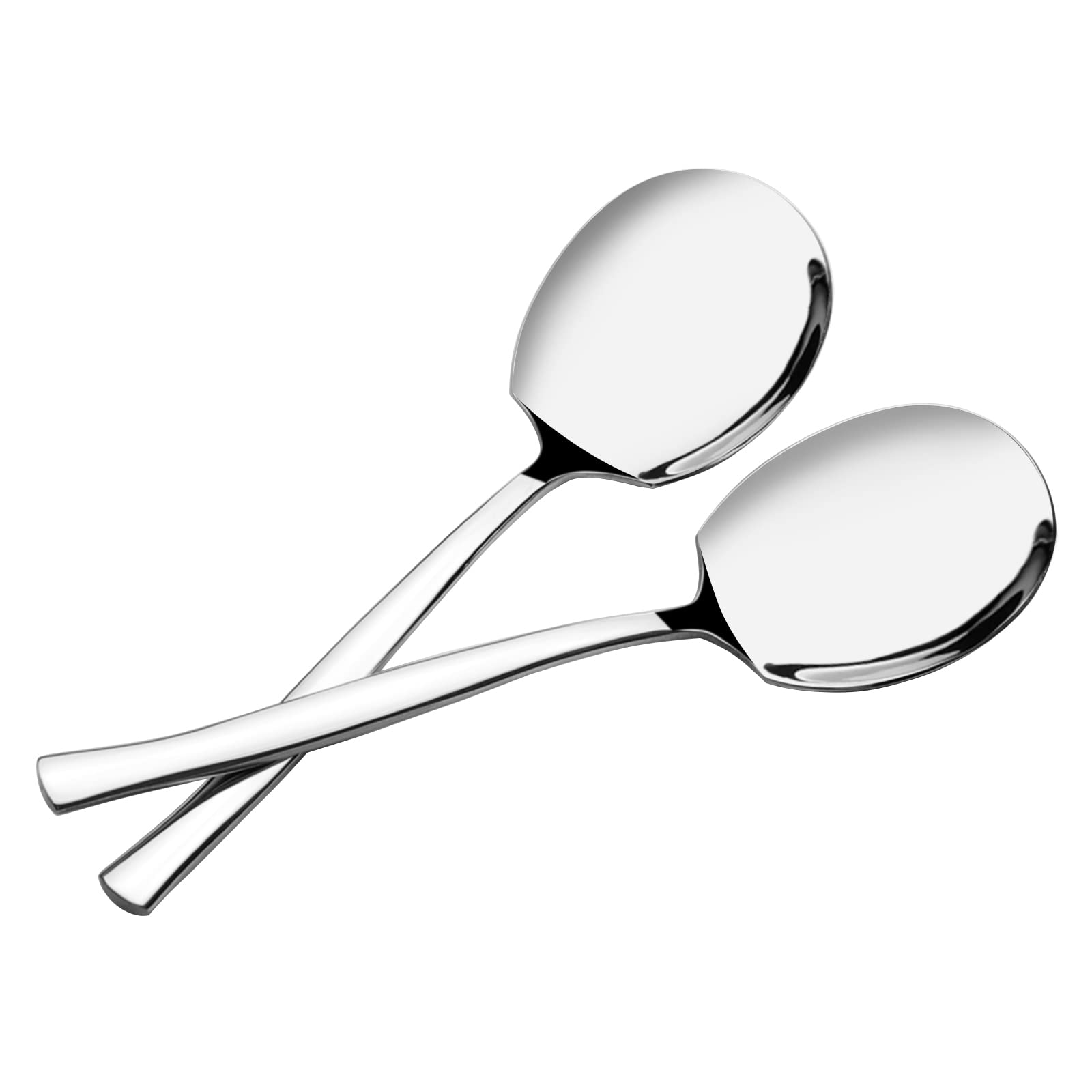 Dehouse 6-Piece Large Stainless Steel Serving Spoons, Buffet Serving Spoon