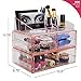 Sorbus Acrylic Cosmetics Makeup and Jewelry Storage Case X-Large Display Sets -Interlocking Scoop Drawers to Create Your Own Specially Designed Makeup Counter - Stackable and Interchangeable (Pink)