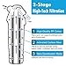 Shower water Filter, with triple filtration replacable cartridge and lifetime indicator, remove 99% chlorine and water impurifies (Shower Filter & Adaptor)