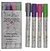 Vino Scribo Brand Wine Glass Marking Pens Four Pack contains Sliver Green Pink Purple