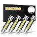 NAKOBO White 29mm Festoon Led Bulb 9-SMD 4014 Chipsets 6614F 6641 6612F 6615F12V for Car Interior Vanity Mirror Sun Visor Dome Lights（pack of 4）