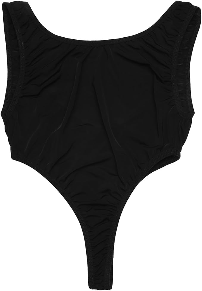 Loodgao Womens One Piece Thong Leotard Backless High Cut Bodysuit Sexy