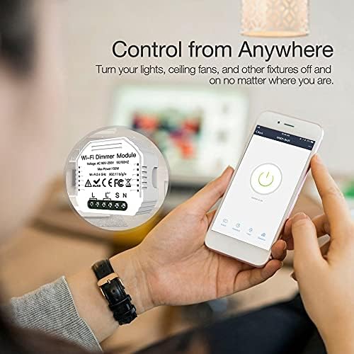 DIY Smart WiFi Light LED Dimmer Switch Smart LifeTuya APP Remote Control 12 Way SwitchWorks with Alexa Echo Google Home