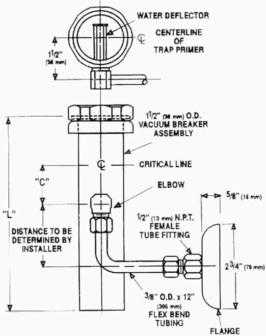 Hydraulics, Pneumatics, Pumps & Plumbing Sloan Trap Primer Assembly