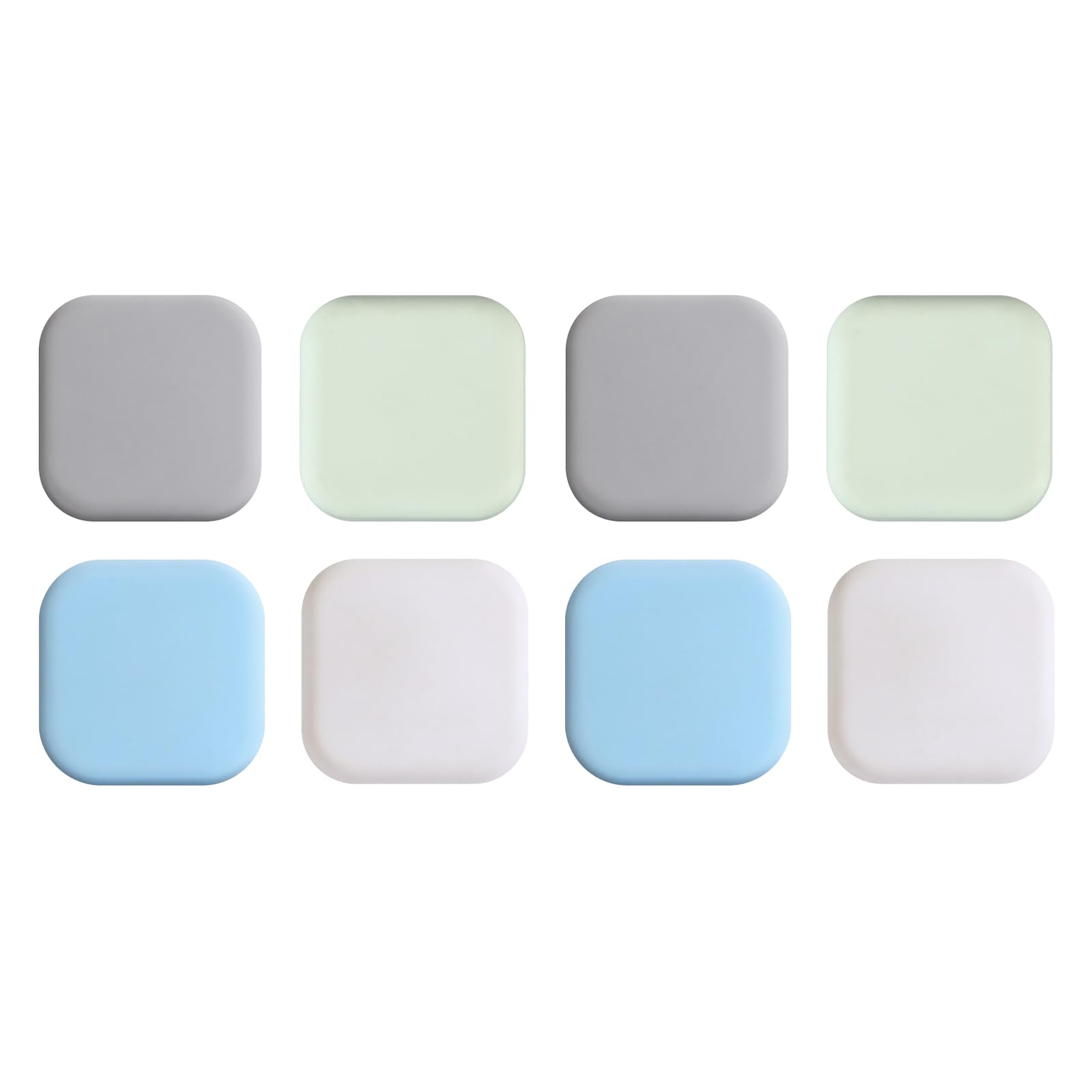 Acpetdr 8 Pcs Door Stoppers Silicone Door Handle Protectors Anti-Collision Wall Buffers Noise Reduction Wall Shield Cushion Pads for Cabinets HeadBoard Wall Fridge