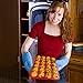 Silicone Mini Muffin Pan and Valentine Cupcake Maker 24 Cup, Red, Plus Muffin Recipe Ebook