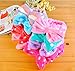 Cute Bowknot Headband Hairlace VANORIG Double-deck Soft Coral Fleece Headband Bowknot ,Pack of 1 (Purple White Dots)