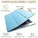 iPad Case for iPad Mini 4, DTTO [Anti-Scratch] Ultra Slim Lightweight [Auto Sleep/Wake] Smart Case Trifold Cover Stand with Flexible Soft TPU Back Cover for iPad mini4, Sky Blue