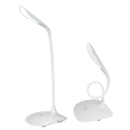 Eaxus®? Schreibtischlampe/Tischlampe ?? mit Touch-Funktion und flexiblem Schwanenhals. 3 verschiedene Helligkeitsstufen. Ener