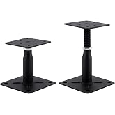 2 Pack Adjustable Support Jack for The Floor, Deck Foundation,RV Step Stabilizer,Mini Screw Jack- Post 4" to 7"