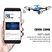 DROCON NINJA FPV Drone with 720P HD Wi-Fi Camera Live Video Feed 2.4GHz 6-Axis Gyro Quadcopter for Kids and Beginners with Altitude Hold, Foldable Arms, One Key Take off/Landing, Color Blue