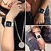 SHANGPULE Compatible with Versa/Versa 2 Metal Bands(Silver + Gold)