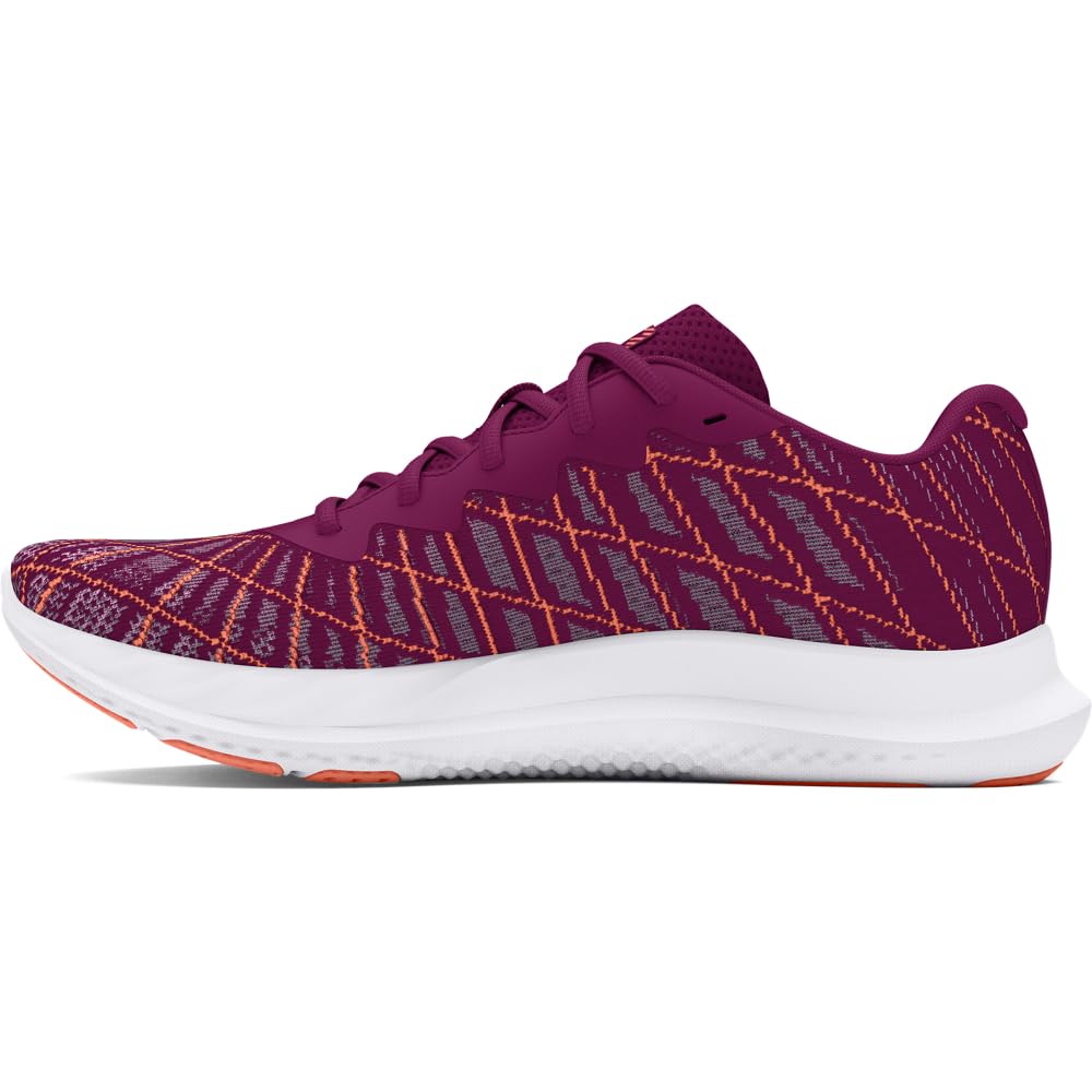 Under Armour Women’s Charged Breeze 2, (504) Purple Gemini/Flare Orange/Flare Orange, 6.5, US