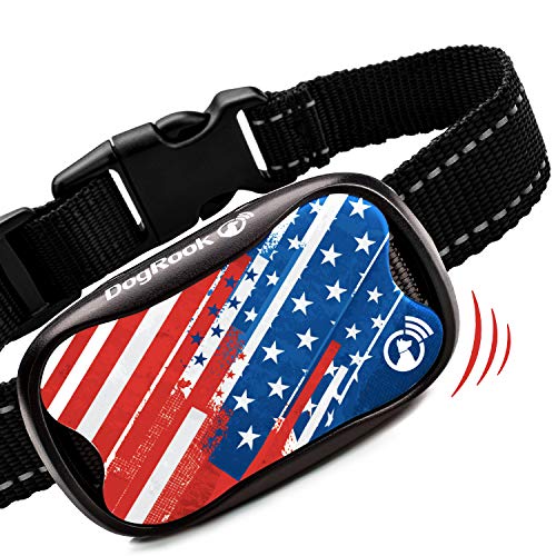 DogRook Bark Collar – Humane, No Shock Training Collar – Action Without Remote – Vibration & Sound Care Modes – for Small, Medium, Large Dogs Breeds – No Harm Deterrent Reflective Vibrating Control