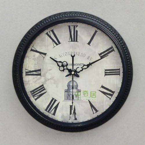 Eastern Mediterranean Vintage Style Wrought Iron Wall Clock Mute/Sweep Second Movement/Iron Wall Clock