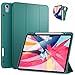 ZtotopCase for New iPad Pro 12.9 Inch 2021, Built-in Screen Protector, Dual Layer Shockproof Full Protective Cover with Pencil Holder Support iPad Pencil Charging- DarkGreen