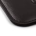 Dockem Executive Sleeve for iPhone SE 3 (2022), 13/12 Mini, SE 2 (2020), iPhone 8, 7, 6, 6S: Premium Synthetic/Vegan Leather with Microfiber Lining, Slim, Simple, Slip-on Case [Dark Brown]