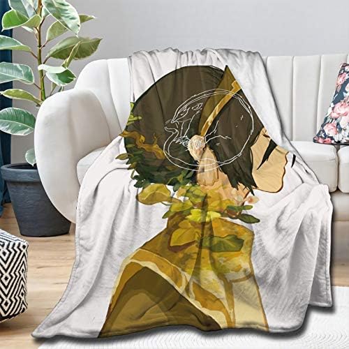 Avatar 最後の伝説 エアベンダー Atla コミック アニメ マンガトップ ベージュ ソファ スロー ブランケット フランネル スーパーソフト フリース ベッドスプレッド ホームインテリア オールシーズン ベッド リビングルーム M 60 X 50インチ